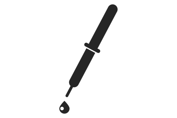 Eyedropper with Liquid Drop. Medical or