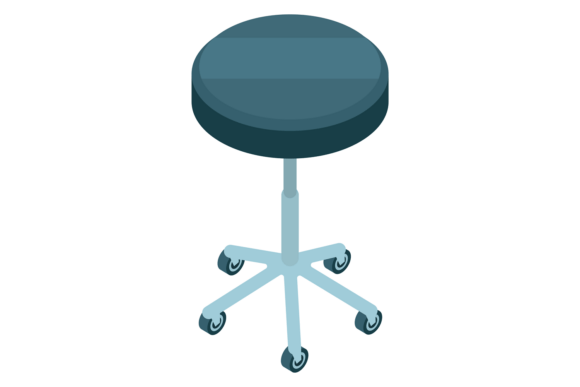 Hospital Chair. Round Medical Rolling Se