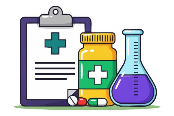 Medical Clipboard with Prescription Bott