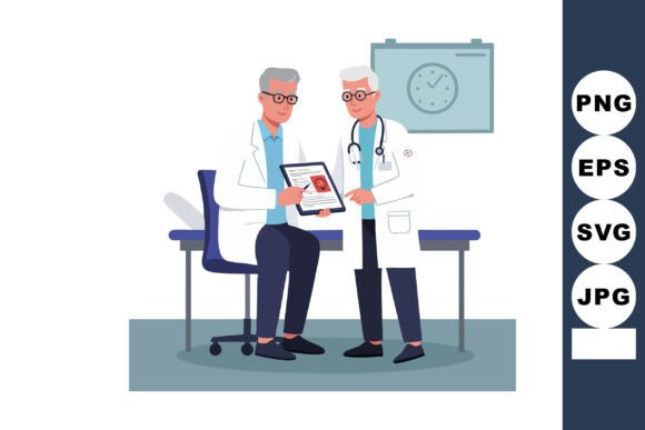 Medical Consultation Between Doctor and