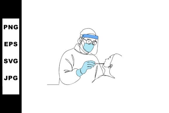 Medical Professional Performing Swab Test