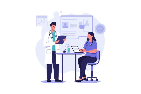 Medical Professionals Collaborating in a
