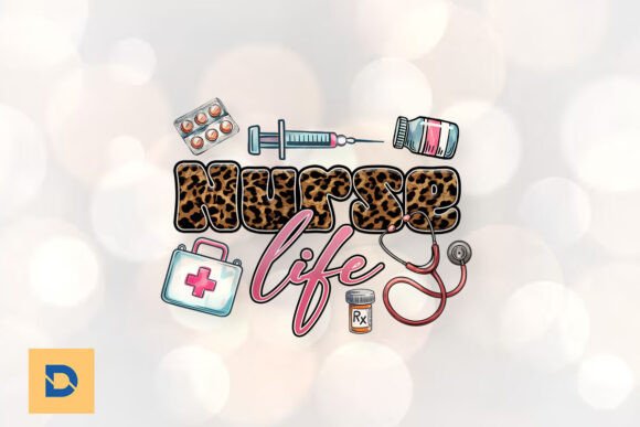 Nurse Life Happy Life Sublimation PNG