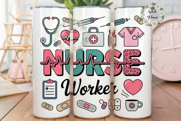 Nurse Worker 20oz Tumbler Wrap
