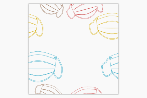 Outline Shaped Medical Mask Pattern