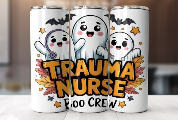 Trauma Nurse Boo Crew Tumbler Wrap
