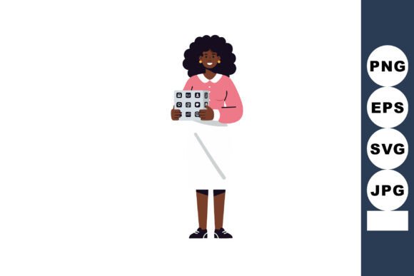 Woman Holding X Ray Film in Medical Unif